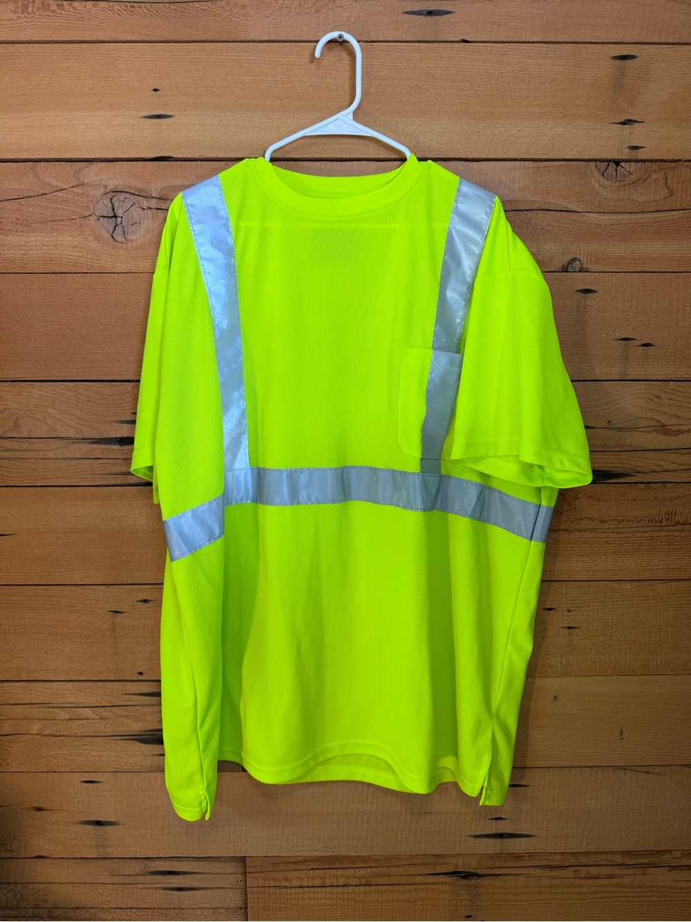 High-Visibility Safety Work Tee - Neon Yellow